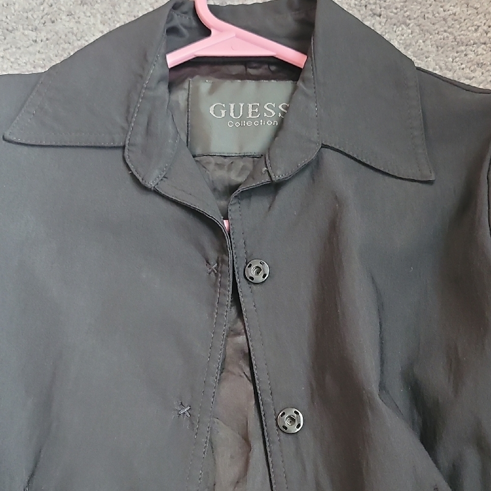 Guess Black Trench Coat for Women - Picture 4 of 4